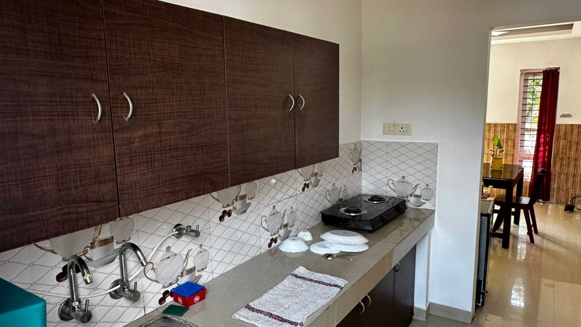 Fully Equipped Kitchen in Service Apartment Trivandrum