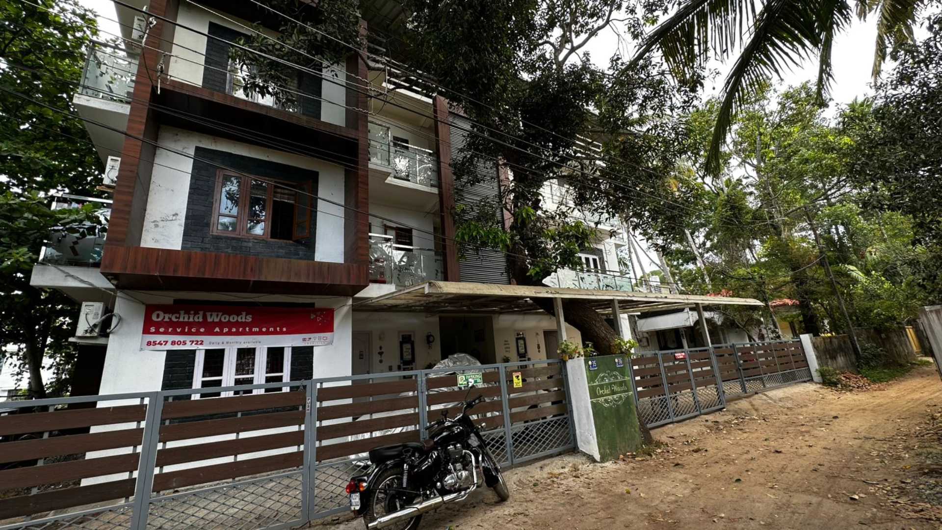 Orchid Woods Service Apartment Exterior View in Trivandrum