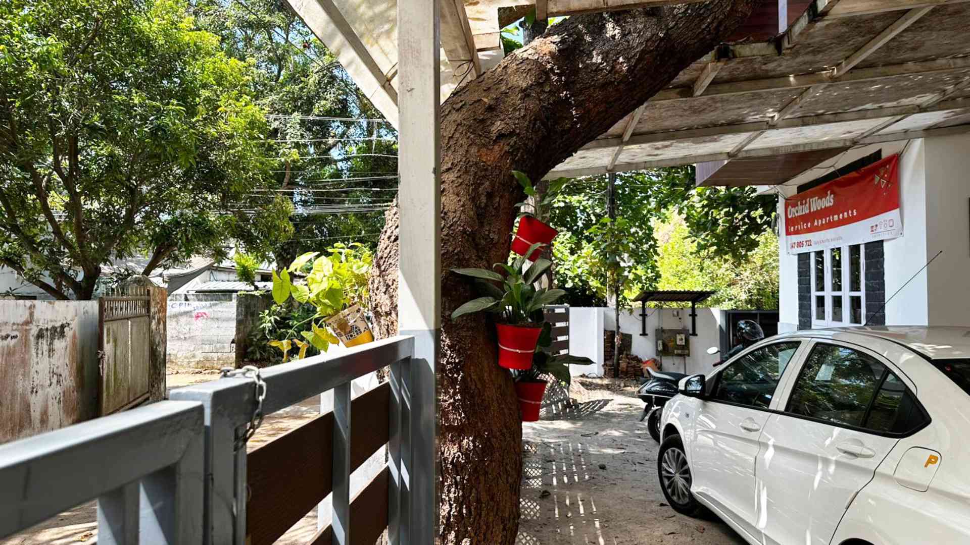 Private parking at Orchid Woods Trivandrum